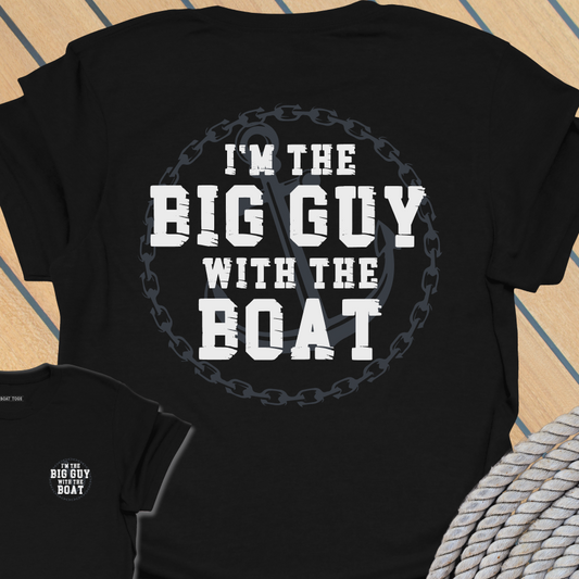 Big guy with the boat T-shirt (BACK PRINT)