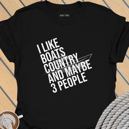 Like boats country 3 people T-shirt