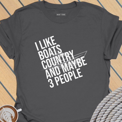 Like boats country 3 people T-shirt