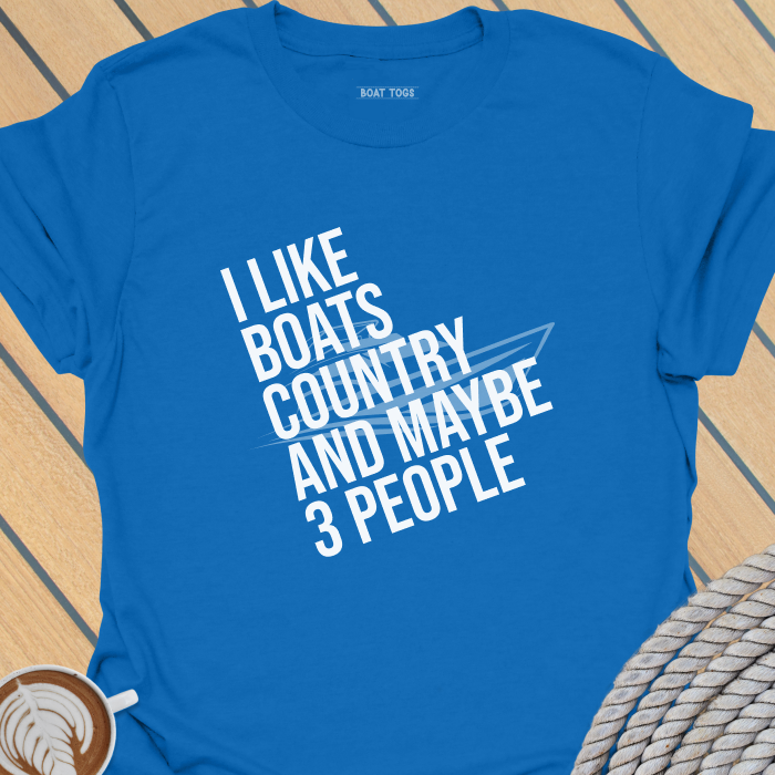 Like boats country 3 people T-shirt