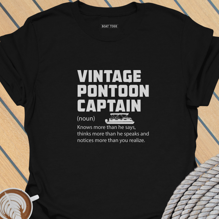 Vintage pontoon captain defn T-shirt
