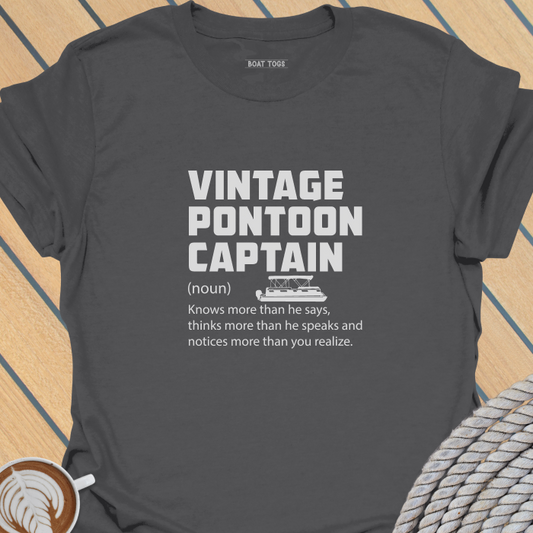 Vintage pontoon captain defn T-shirt