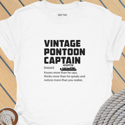 Vintage pontoon captain defn T-shirt