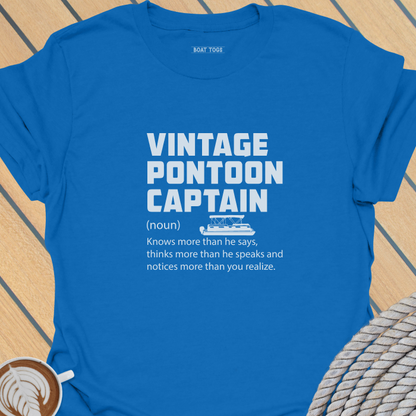 Vintage pontoon captain defn T-shirt