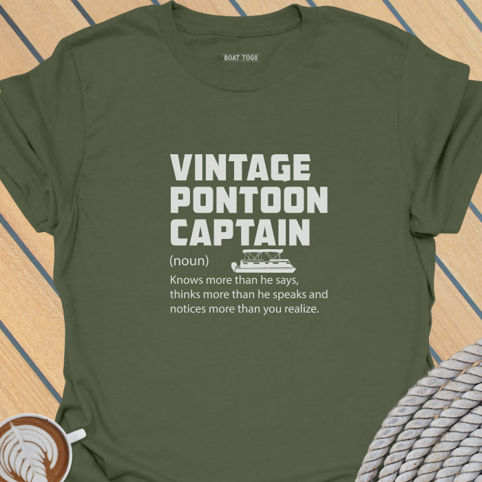 Vintage pontoon captain defn T-shirt