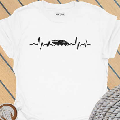 Boating heartbeat T-shirt