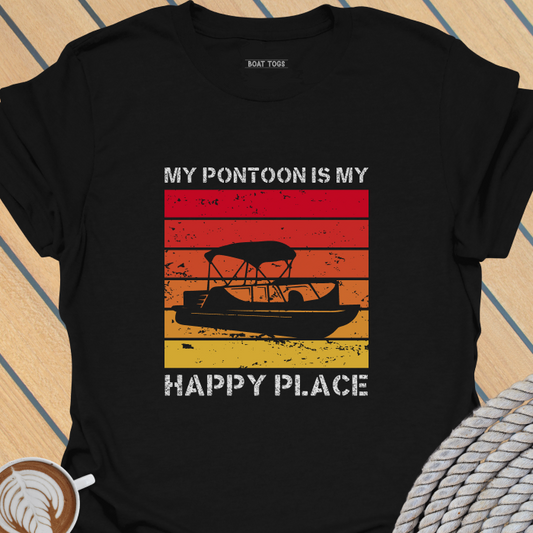 Pontoon is my happy place T-shirt