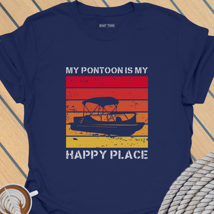 Pontoon is my happy place T-shirt