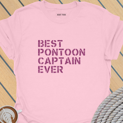 Best pontoon captain ever T-shirt