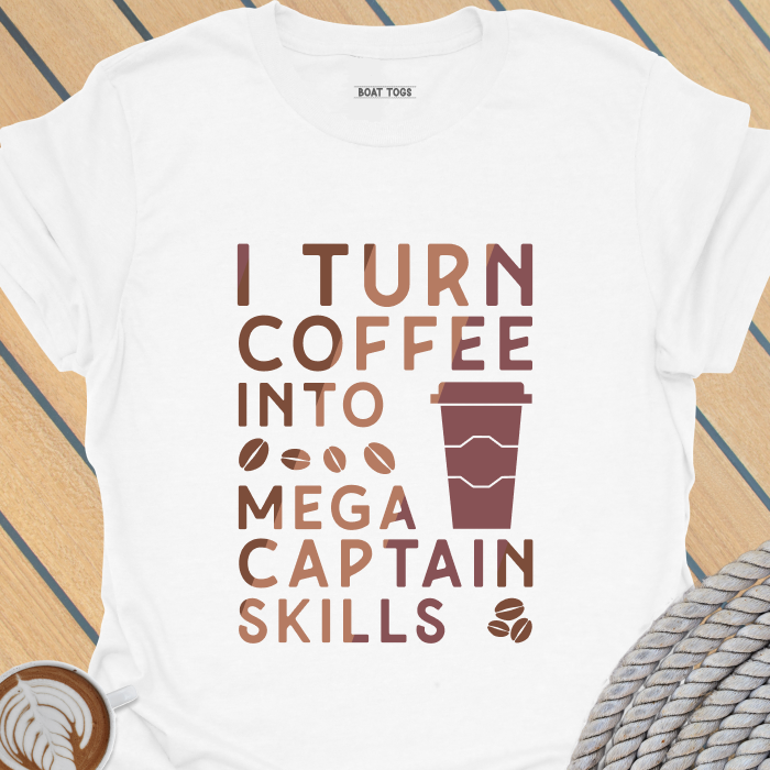 Coffee mega skills T-shirt