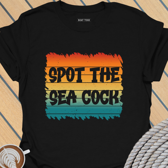 Spot the sea cock T-shirt