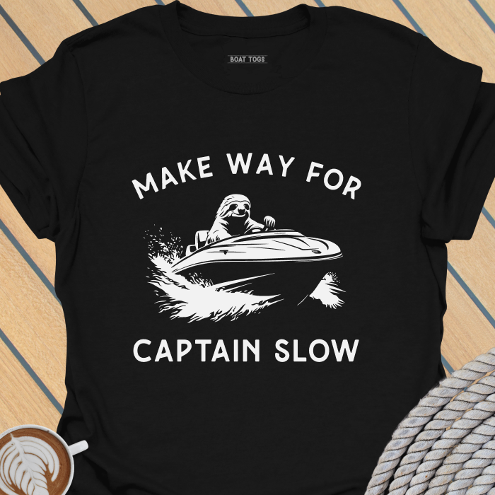 Sloth captain slow T-shirt
