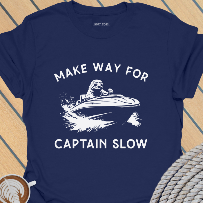 Sloth captain slow T-shirt