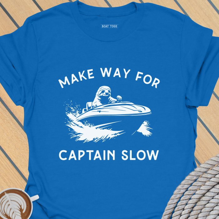 Sloth captain slow T-shirt