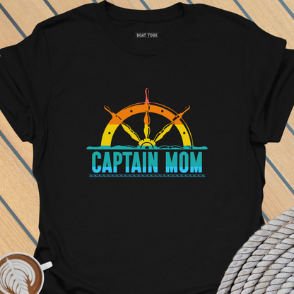 Captain Mom color wheel T-shirt