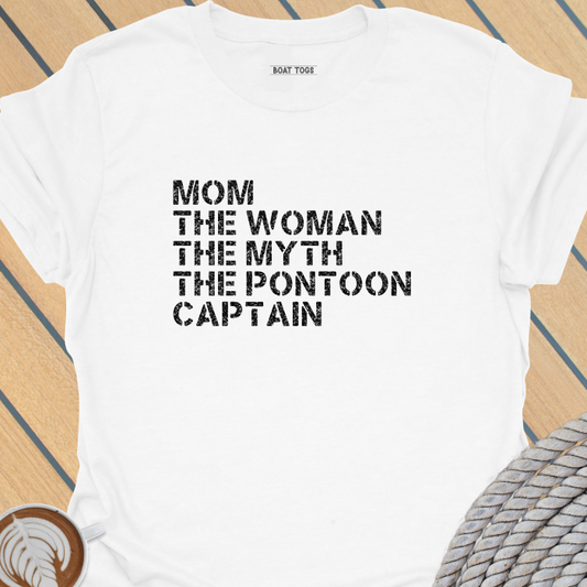 Mom myth pontoon captain T-shirt
