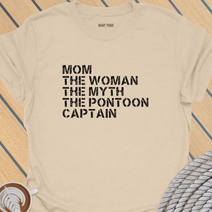 Mom myth pontoon captain T-shirt