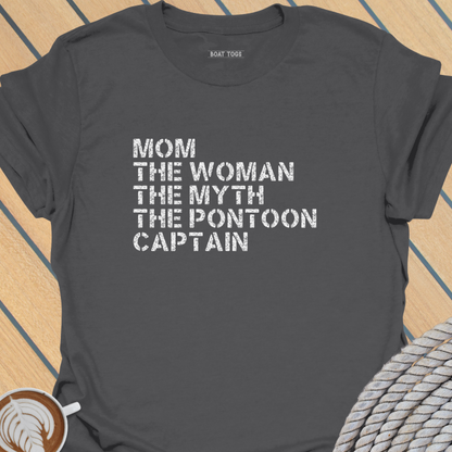 Mom myth pontoon captain T-shirt