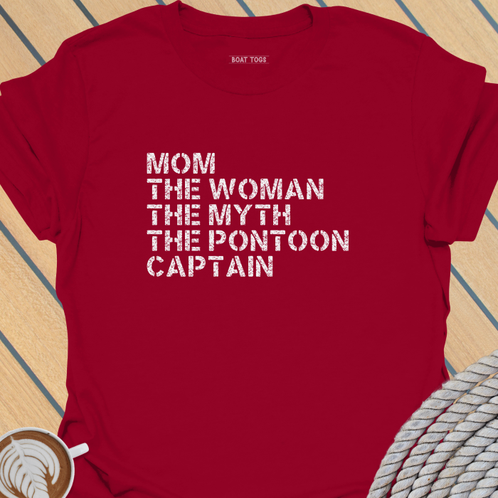 Mom myth pontoon captain T-shirt