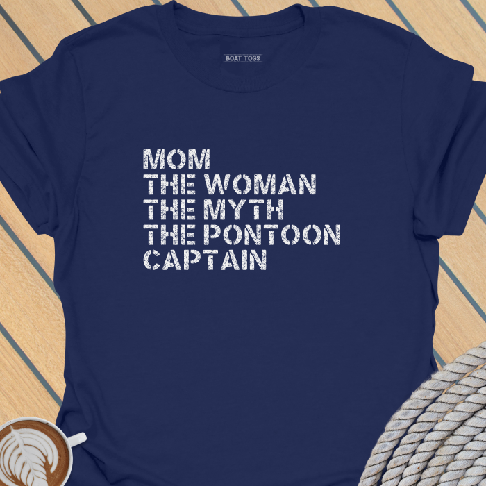 Mom myth pontoon captain T-shirt
