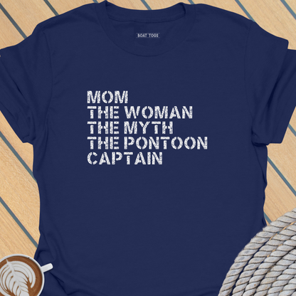 Mom myth pontoon captain T-shirt