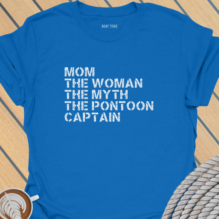 Mom myth pontoon captain T-shirt