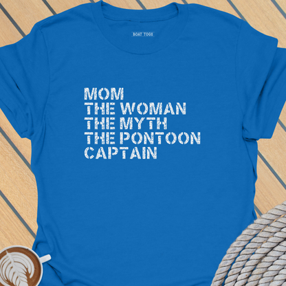 Mom myth pontoon captain T-shirt