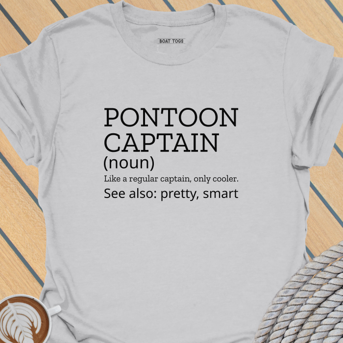 Pontoon captain definition pretty T-shirt