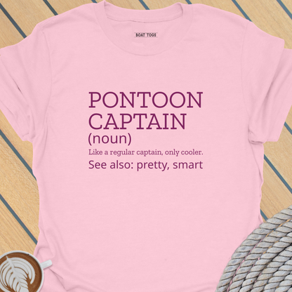 Pontoon captain definition pretty T-shirt