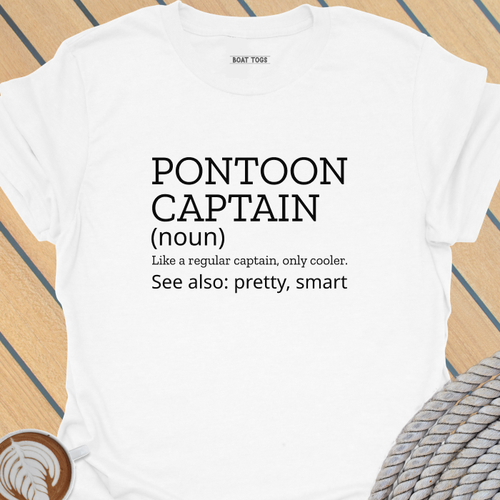 Pontoon captain definition pretty T-shirt