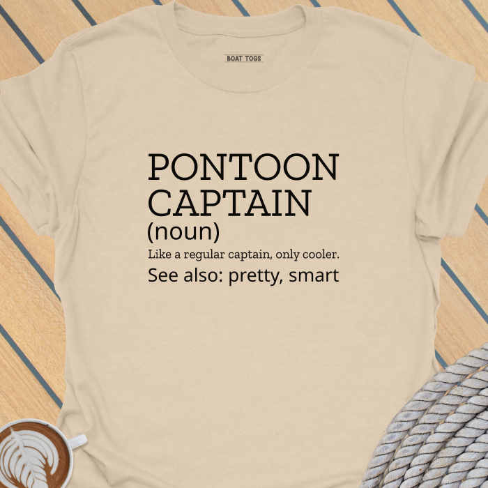 Pontoon captain definition pretty T-shirt