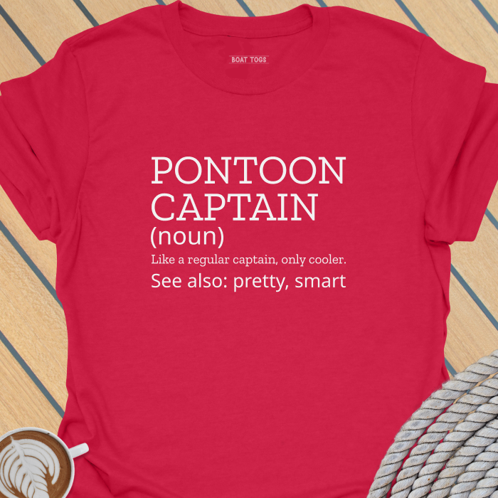 Pontoon captain definition pretty T-shirt
