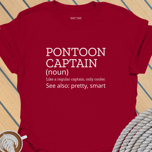 Pontoon captain definition pretty T-shirt
