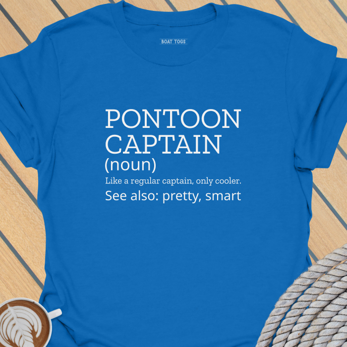 Pontoon captain definition pretty T-shirt