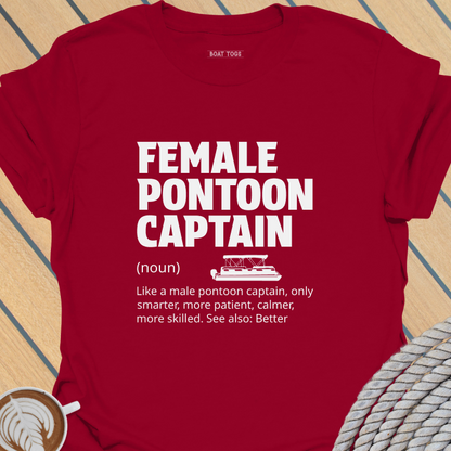 Female pontoon captain T-shirt