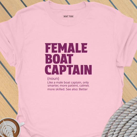 Female boat captain T-shirt