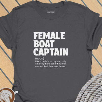 Female boat captain T-shirt