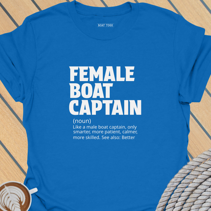 Female boat captain T-shirt