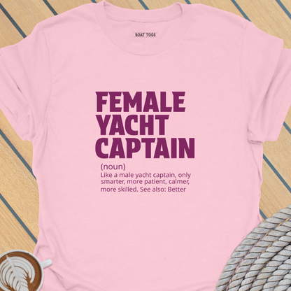 Female yacht captain T-shirt