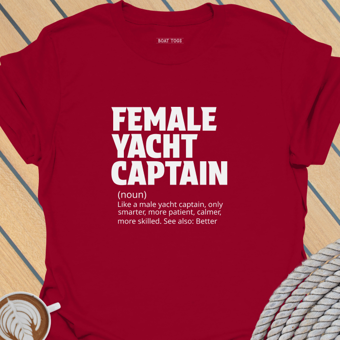 Female yacht captain T-shirt