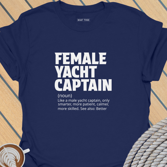 Female yacht captain T-shirt
