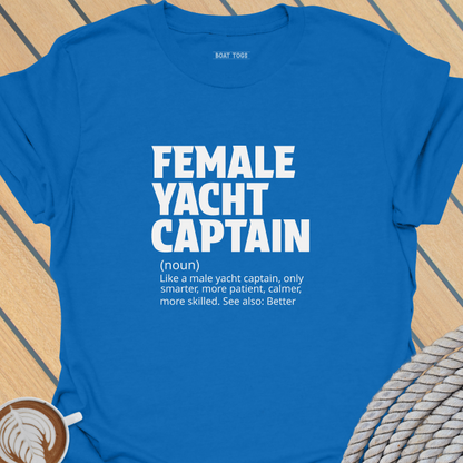 Female yacht captain T-shirt