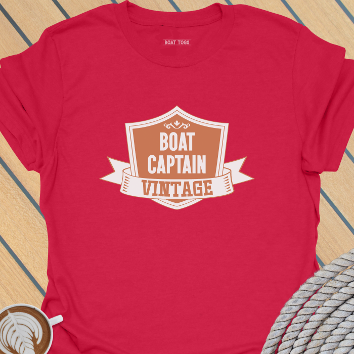 Captain badge vintage - boat T-shirt