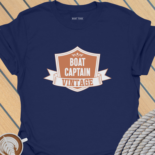 Captain badge vintage - boat T-shirt