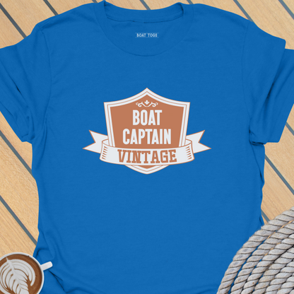Captain badge vintage - boat T-shirt
