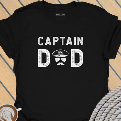 Captain Dad A-face T-shirt