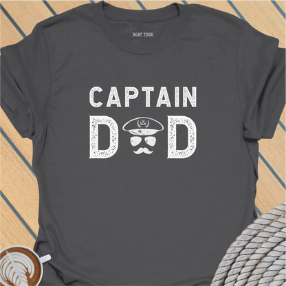 Captain Dad A-face T-shirt