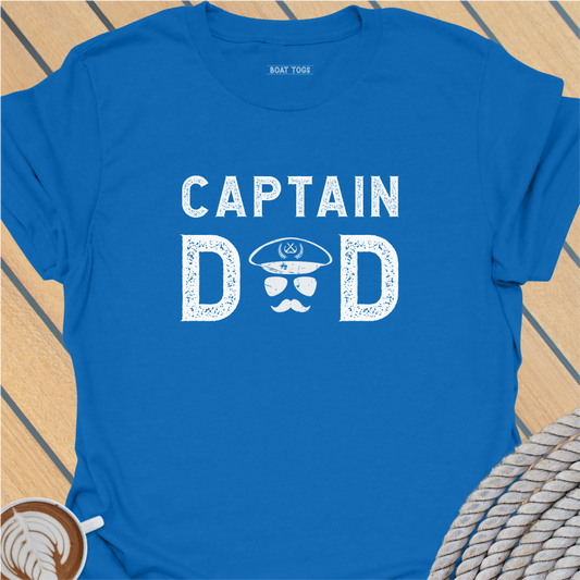 Captain Dad A-face T-shirt