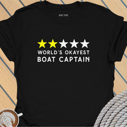 World's okayest boat captain - t-shirt