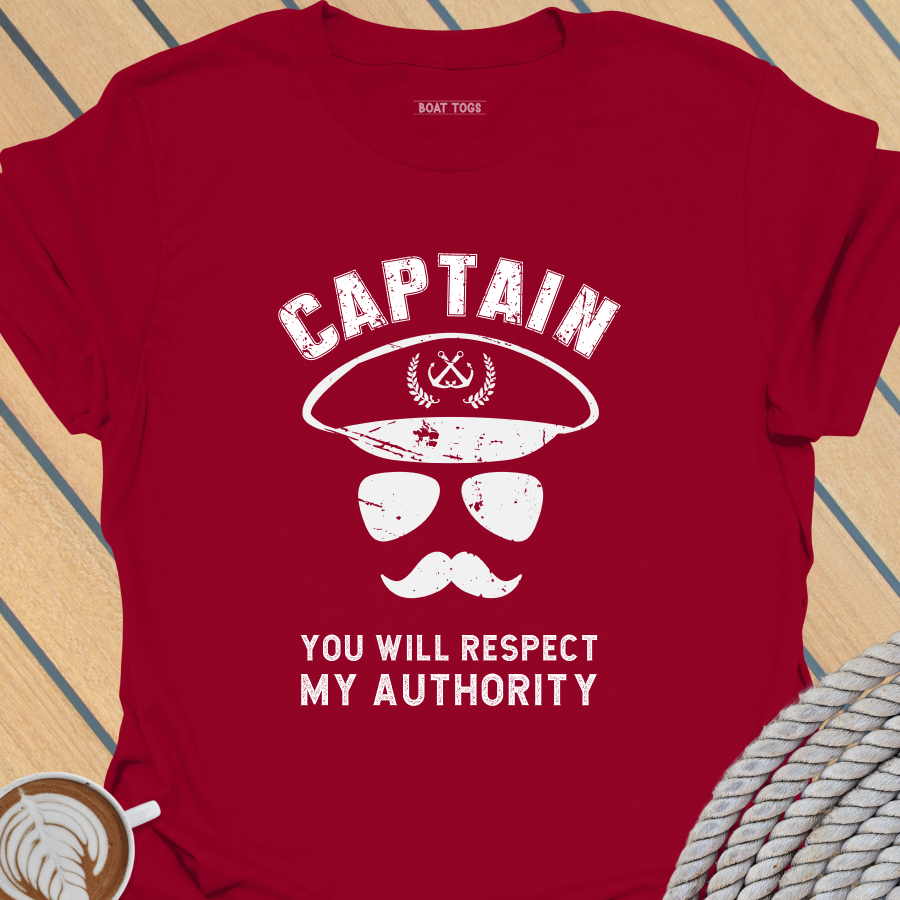 Captain respect authority T-shirt